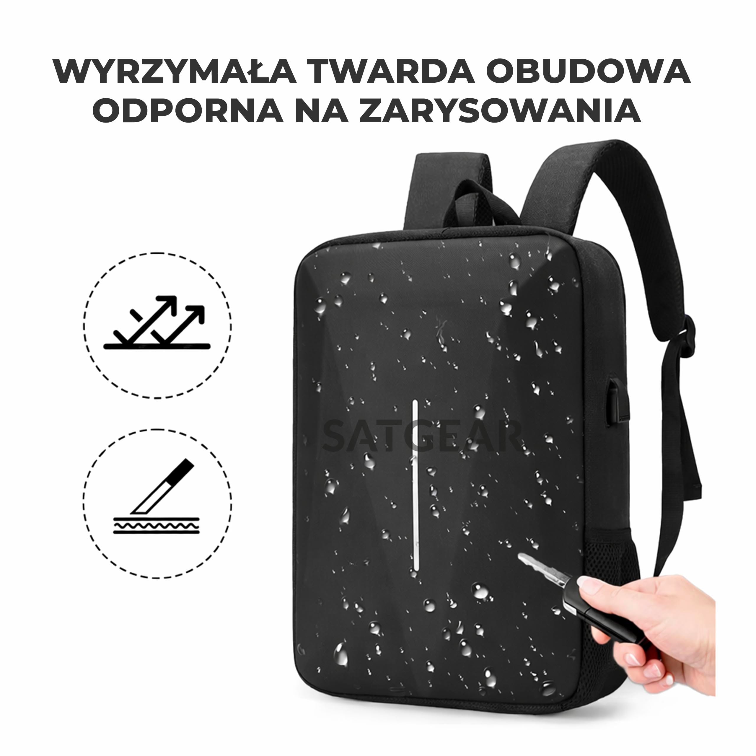 Plecak do Starlink Mini szary - obrazek 2